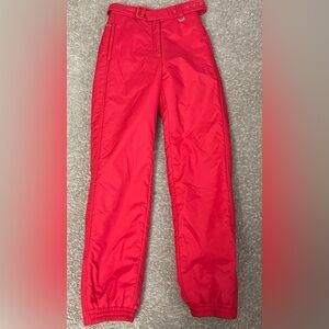 Vintage Forte Ski Pants Women's Vibrant Red Casual Outdoor Snow Winter